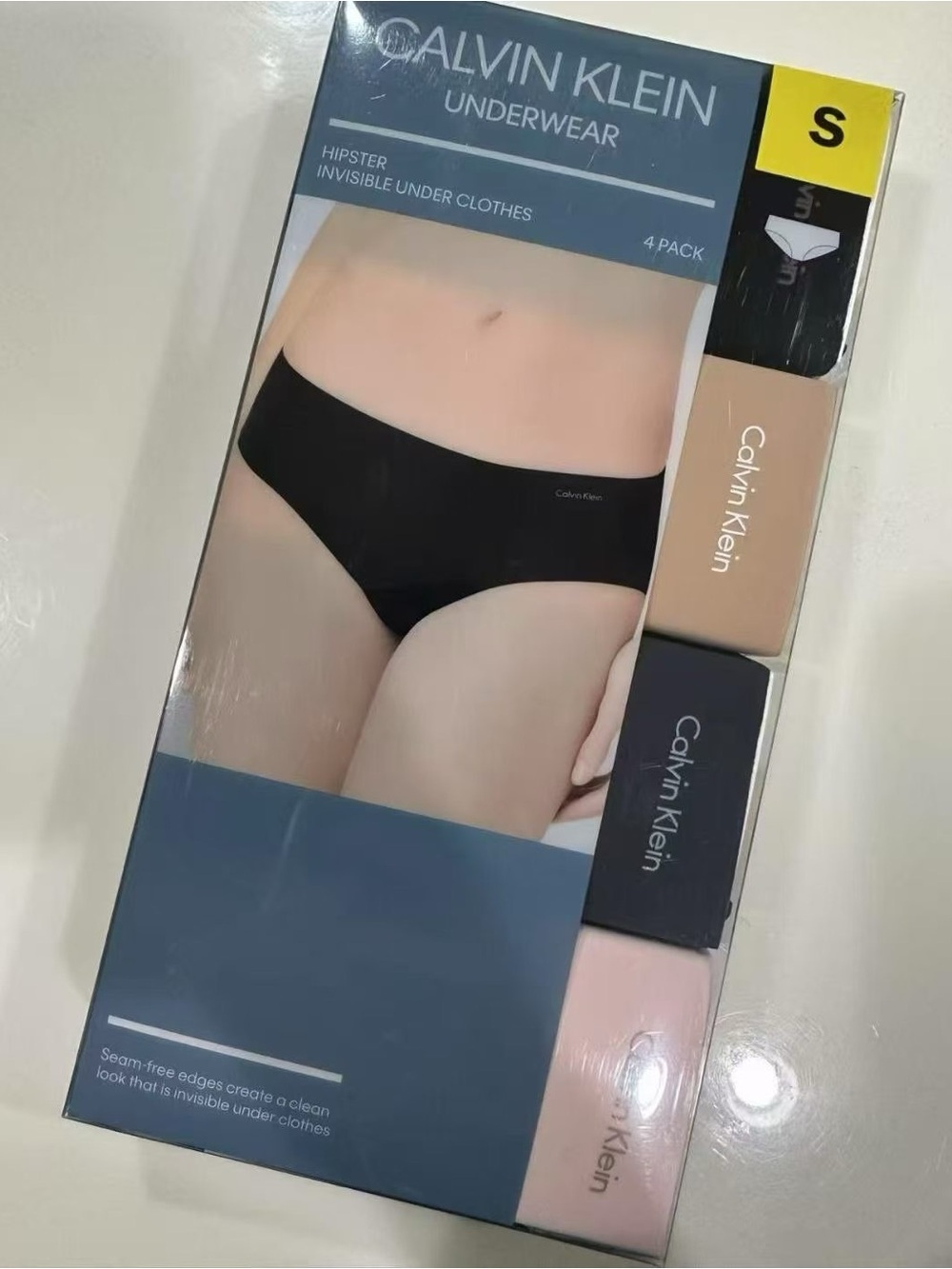 Calvin Klein 4-Pack Hipster Underwear - Black, Nude, Pink, Navy